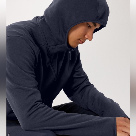 Arc'teryx Men's Dark Gray Blue Performance Hoodie Jacket M - Picture 5 of 11